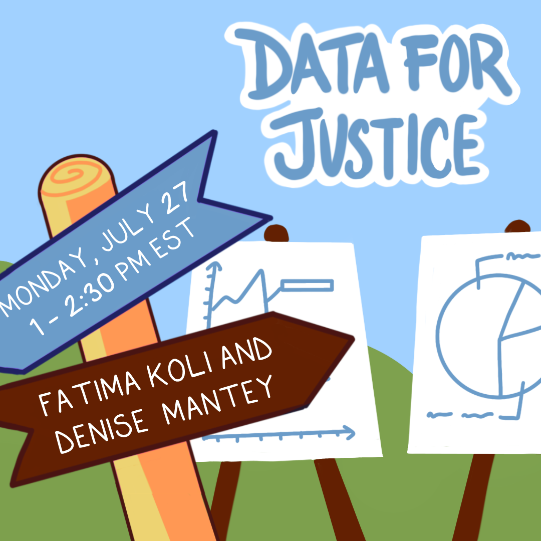 Summer camp poster data for justice